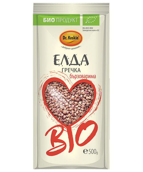 БИО Елда, гречка, бързоварима, Dr. Keskin, 500 гр.