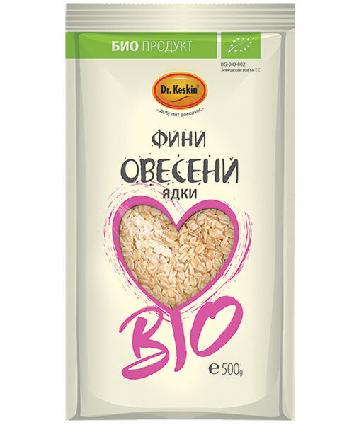 БИО Овесени ядки, фини, Dr. Keskin, 500 гр.