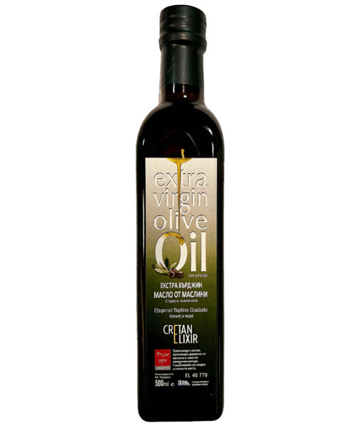 Маслиново масло Екстра върджин Cretan Elixir, 500 мл