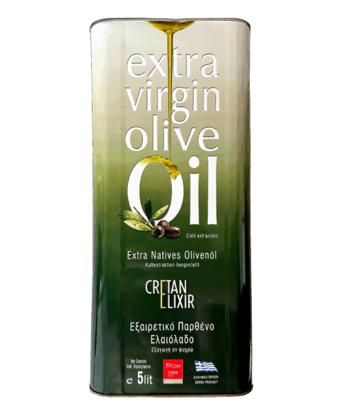 Маслиново масло Екстра върджин Cretan Elixir, 5 л