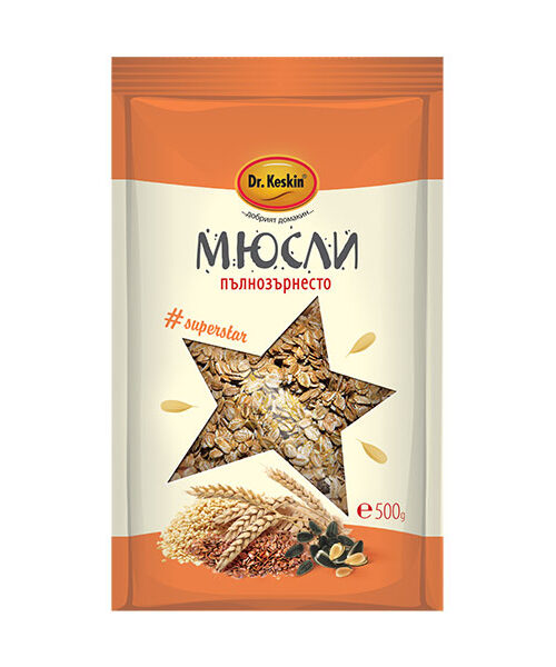 Мюсли Пълнозърнесто, Dr. Keskin, 500 гр.