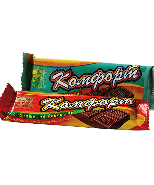 Шоколад, слабителен, без захар, “Комфорт”, 20 гр.