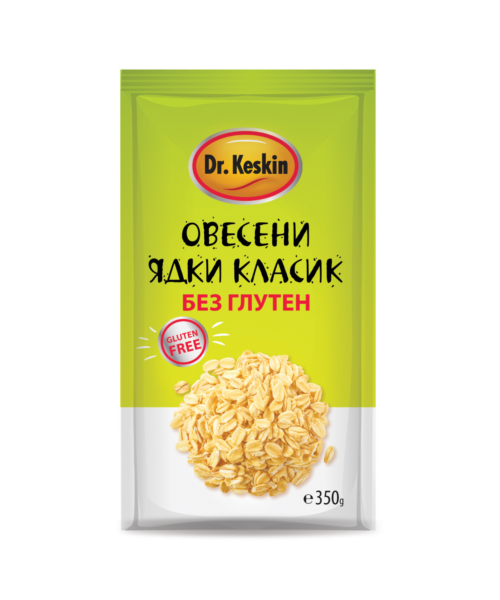 Овесени ядки, без глутен, класик, Dr. Keskin, 350 гр.