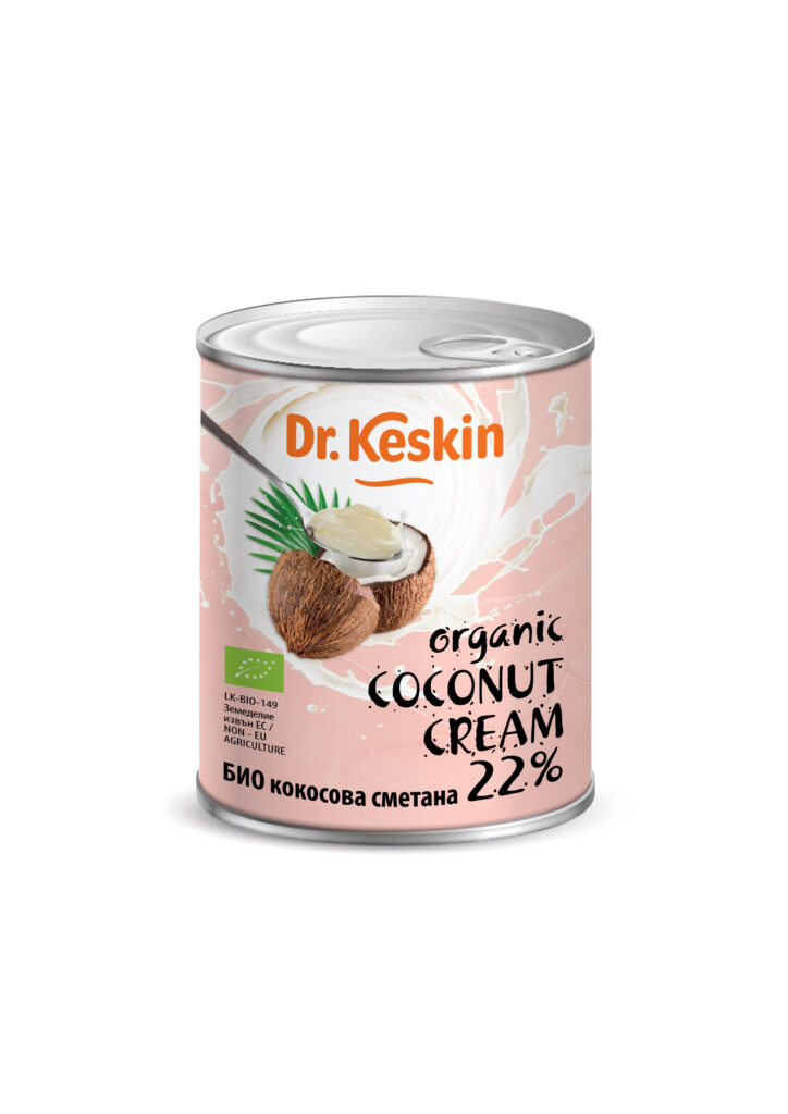 БИО Кокосова сметана Dr. Keskin, 22 процента, 400 мл
