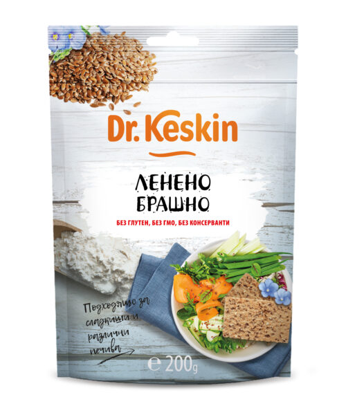 Брашно от ленено семе Dr. Keskin, 200 гр.