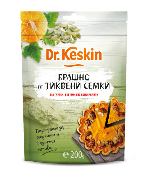 Брашно от тиквени семки Dr. Keskin, без глутен, 200 гр.