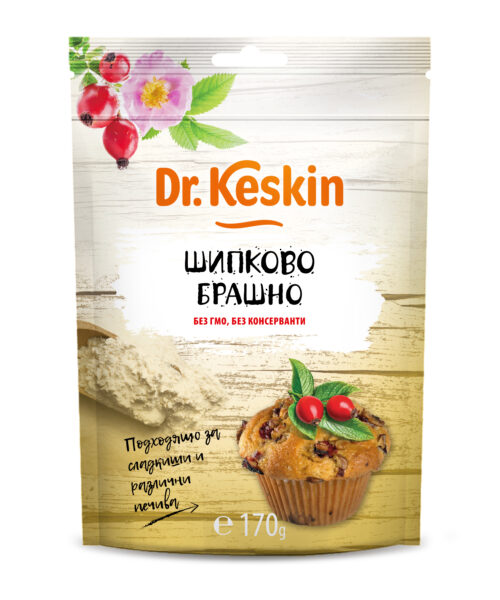 Шипково брашно Dr. Keskin, без глутен, 170 гр.