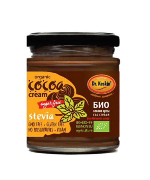 БИО Какаов крем със стевия Dr. Keskin, 200 гр.