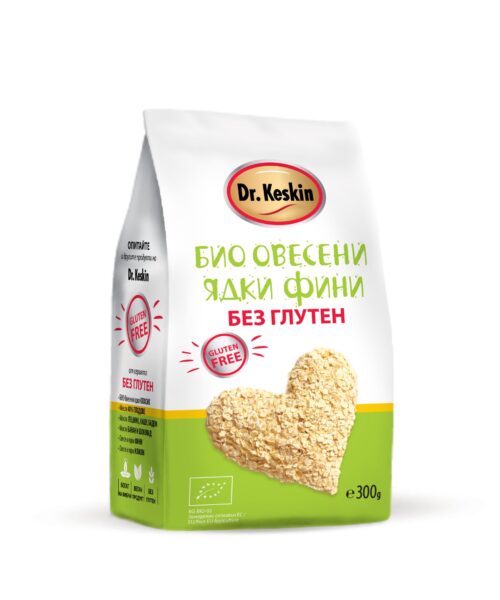 БИО Овесени ядки, без глутен, фини, Dr. Keskin, 300 гр.