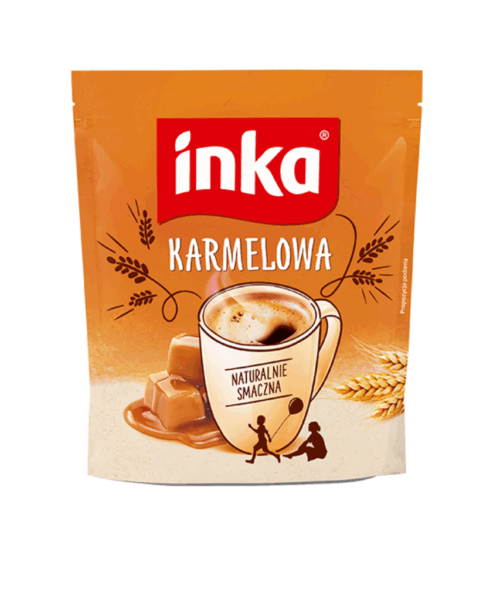 Кафе Инка, разтворима напитка с карамел, 200 гр.